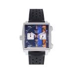 Montre d'occasion TAG HEUER Monaco Steve McQueen Gulf Limited Edition homme automatique bracelet cuir d'origine - vue 1