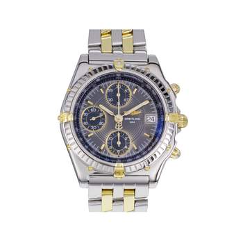 Montre d'occasion BREITLING Chronomat homme automatique bracelet or jaune 750/000 et acier