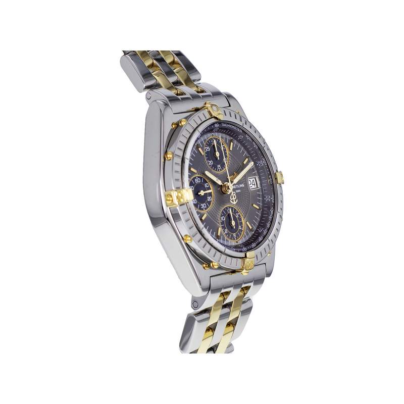 Montre d'occasion BREITLING Chronomat homme automatique bracelet or jaune 750/000 et acier - vue 2