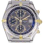 Montre d'occasion BREITLING Chronomat homme automatique bracelet or jaune 750/000 et acier - vue D1