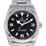 Montre d'occasion ROLEX Explorer homme mouvement automatique certifié (cosc) bracelet acier - vue D1