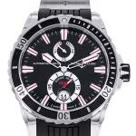 Montre d'occasion ULYSSE NARDIN Maxi Marine Diver homme mouvement automatique certifié (cosc) bracelet caoutchouc - vue D1