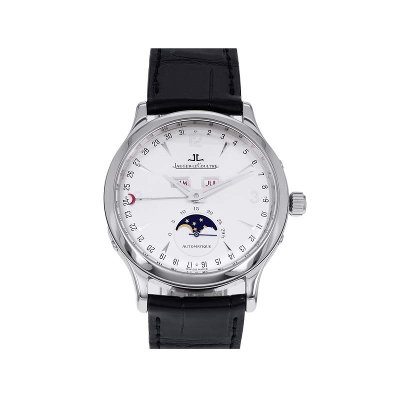 Montre d'occasion JAEGER Master Calendar Triple Date homme automatique bracelet cuir d'origine - vue 1