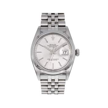 Montre d'occasion ROLEX DateJust mixte mouvement automatique certifié (cosc) bracelet acier