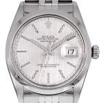 Montre d'occasion ROLEX DateJust mixte mouvement automatique certifié (cosc) bracelet acier - vue D1