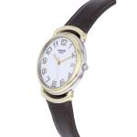 Montre d'occasion HERMES Pullman Kingsize mixte quartz bracelet cuir cresus - vue D2