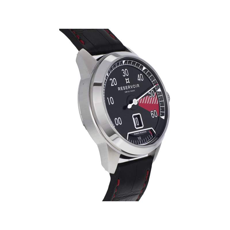 Montre d'occasion RESERVOIR Supercharged Sport Red Zone II homme automatique bracelet cuir d'origine - vue 2