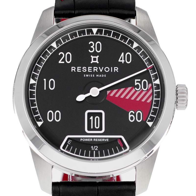 Montre d'occasion RESERVOIR Supercharged Sport Red Zone II homme automatique bracelet cuir d'origine - vue D1