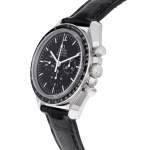 Montre d'occasion OMEGA Speedmaster Moonwatch homme mécanique bracelet cuir d'origine - vue D2