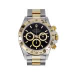 Montre d'occasion ROLEX Cosmograph Daytona homme mouvement automatique certifié (cosc) bracelet or jaune 750/000 et acier - vue 1