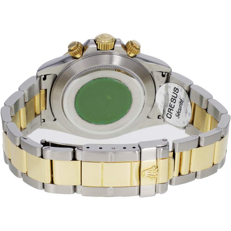 Montre d'occasion ROLEX Cosmograph Daytona homme mouvement automatique certifié (cosc) bracelet or jaune 750/000 et acier - vue 3
