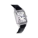 Montre d'occasion CARTIER Santos Dumont mixte quartz bracelet cuir d'origine - vue 2