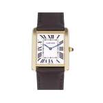 Montre d'occasion CARTIER Tank Solo homme quartz bracelet cuir cresus - vue 1