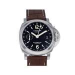 Montre d'occasion PANERAI Luminor GMT homme automatique bracelet cuir d'origine - vue 1