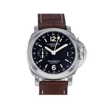 Montre d'occasion PANERAI Luminor GMT homme automatique bracelet cuir d'origine