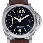 Montre d'occasion PANERAI Luminor GMT homme automatique bracelet cuir d'origine - vue D1