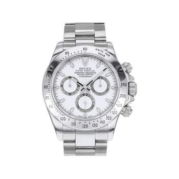 Montre d'occasion ROLEX Cosmograph Daytona homme mouvement automatique certifié (cosc) bracelet acier
