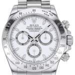 Montre d'occasion ROLEX Cosmograph Daytona homme mouvement automatique certifié (cosc) bracelet acier - vue D1