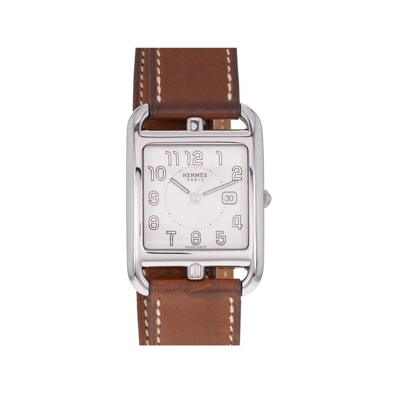 Montre d'occasion HERMES Cape Cod mixte quartz bracelet cuir d'origine - vue 1