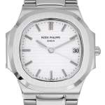 Montre d'occasion PATEK PHILIPPE Nautilus femme quartz bracelet acier - vue D1
