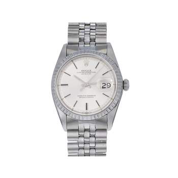 Montre d'occasion ROLEX DateJust homme mouvement automatique certifié (cosc) bracelet acier