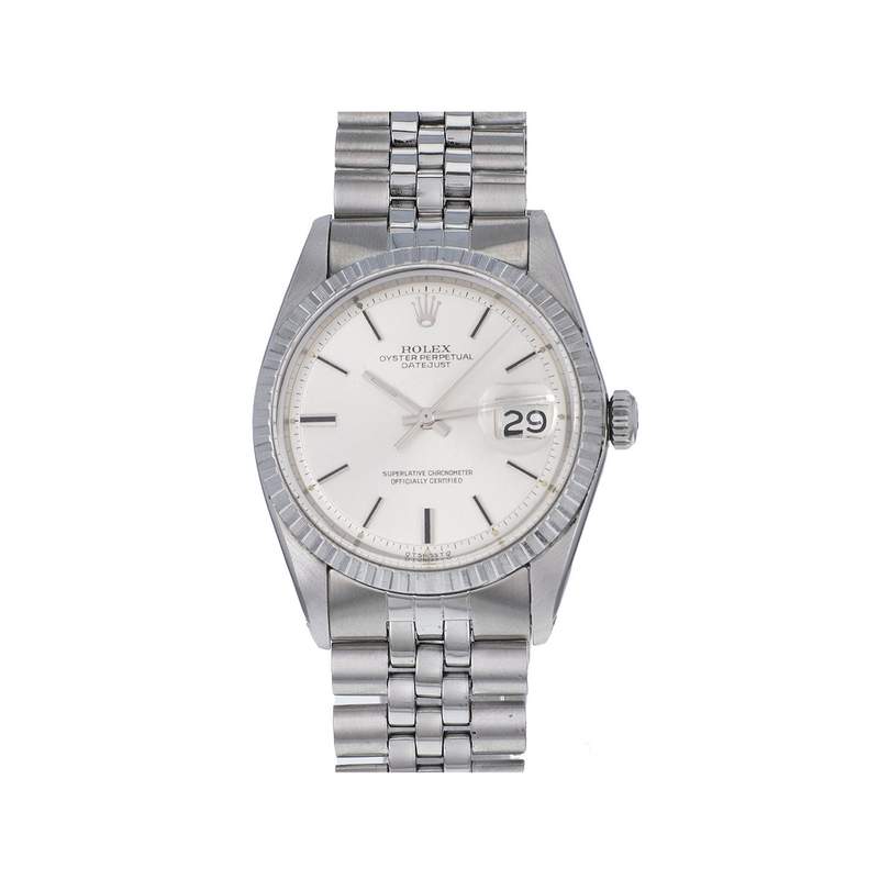 Montre d'occasion ROLEX DateJust homme mouvement automatique certifié (cosc) bracelet acier - vue 1
