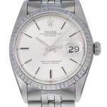 Montre d'occasion ROLEX DateJust homme mouvement automatique certifié (cosc) bracelet acier - vue D1
