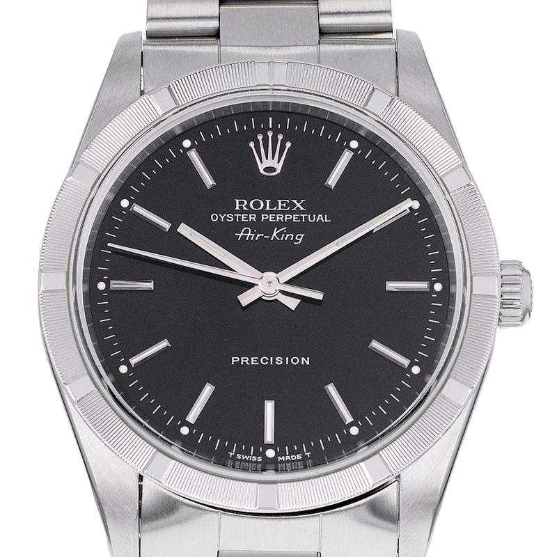 Montre d'occasion ROLEX Air King Precision homme automatique bracelet acier - vue D1