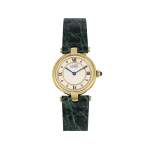 Montre d'occasion CARTIER Vendôme femme quartz bracelet cuir cresus - vue 1