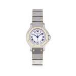 Montre d'occasion CARTIER Santos Octogonale femme automatique bracelet or jaune 750/000 et acier - vue 1