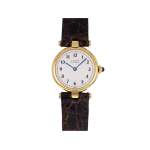 Montre d'occasion CARTIER Must Vendôme femme quartz bracelet cuir cresus - vue 1