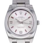 Montre d'occasion ROLEX Air King mixte mouvement automatique certifié (cosc) bracelet acier - vue D1