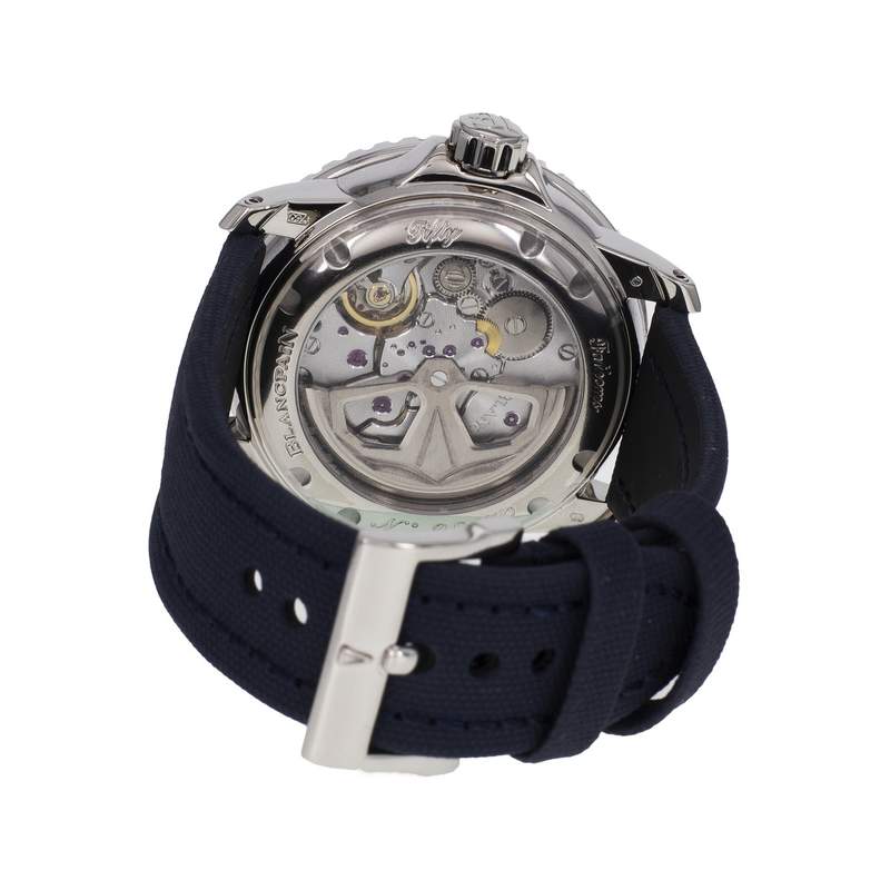Montre d'occasion BLANCPAIN Fifty Fathoms homme mouvement automatique certifié (cosc) bracelet textile - vue 3