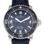 Montre d'occasion BLANCPAIN Fifty Fathoms homme mouvement automatique certifié (cosc) bracelet textile - vue D1