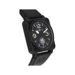 Montre d'occasion BELL & ROSS BR03-92 RAID Limited Edition homme automatique bracelet caoutchouc - vue 2