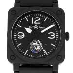 Montre d'occasion BELL & ROSS BR03-92 RAID Limited Edition homme automatique bracelet caoutchouc - vue D1