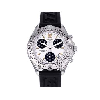 Montre d'occasion BREITLING Colt Chronographe homme quartz bracelet caoutchouc