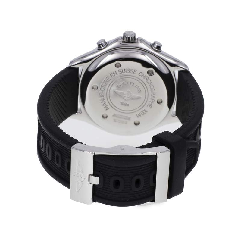 Montre d'occasion BREITLING Colt Chronographe homme quartz bracelet caoutchouc - vue 3