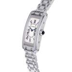 Montre d'occasion CARTIER Tank Américaine femme quartz bracelet or blanc 750/000 - vue D2