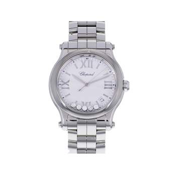 Montre d'occasion CHOPARD Happy Sport femme quartz bracelet acier