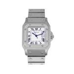 Montre d'occasion CARTIER Santos mixte automatique bracelet acier - vue 1