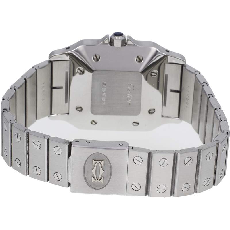 Montre d'occasion CARTIER Santos mixte automatique bracelet acier - vue 3
