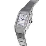 Montre d'occasion CARTIER Santos mixte automatique bracelet acier - vue D2