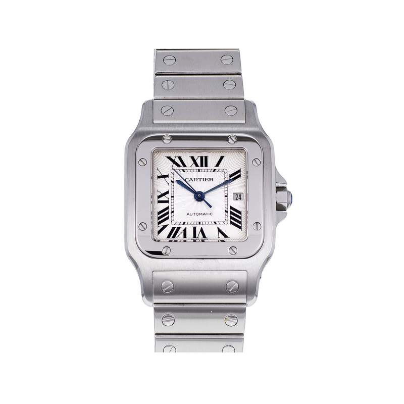 Montre d'occasion CARTIER Santos mixte automatique bracelet acier - vue 1