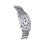 Montre d'occasion CARTIER Santos mixte automatique bracelet acier - vue 2