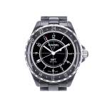 Montre d'occasion CHANEL J12 Noire GMT homme automatique bracelet céramique - vue 1