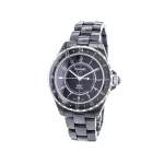 Montre d'occasion CHANEL J12 Noire GMT homme automatique bracelet céramique - vue 4