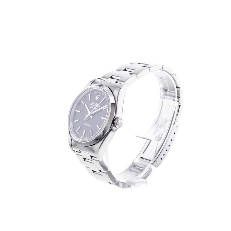 Montre d'occasion ROLEX Air King Precision homme automatique bracelet acier - vue D2
