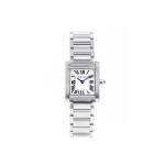 Montre d'occasion CARTIER Tank Française femme quartz bracelet acier - vue 1