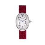 Montre d'occasion CARTIER Baignoire femme quartz bracelet cuir d'origine - vue 1